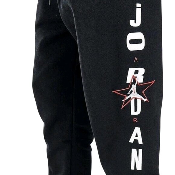 Nike Air Jordan Legacy AJ6 Graphic Fleece Pants Mens Size XL Black DD5223-010 - Picture 1 of 11